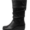 ZIERA Seattle Xf Black Leather Calf Boots | Boots