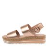 DJANGO & JULIETTE Atha Rose Gold Leather | Espadrilles