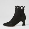 DJANGO & JULIETTE Primson Black Suede Ankle Boots | Boots