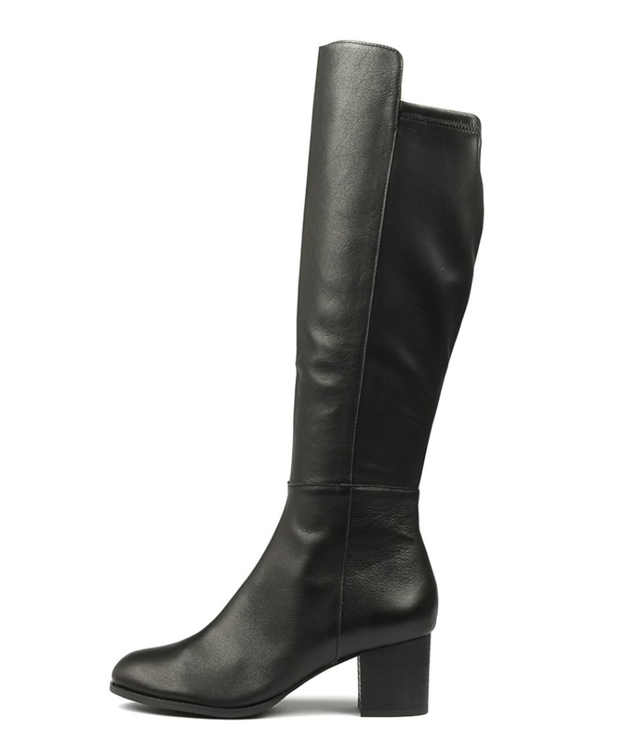 DJANGO & JULIETTE Setley Black Lea-Stretch | Boots