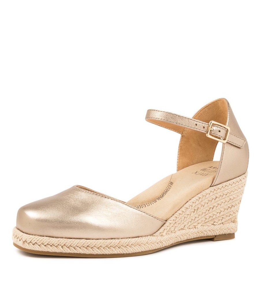 ZIERA Autumn W Champagne Leat | Espadrilles