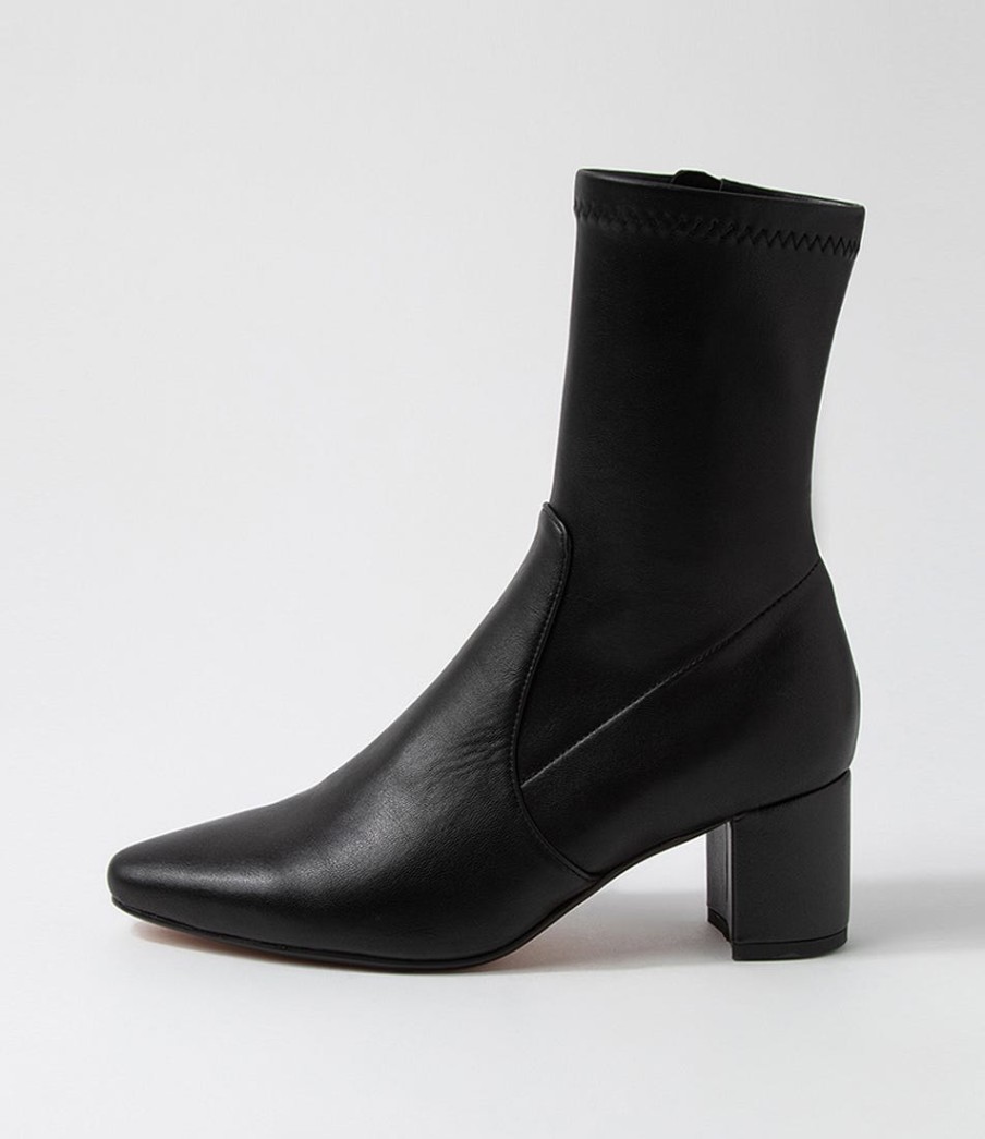 DIANA FERRARI Linta Black Stretch Ankle Boots | Boots