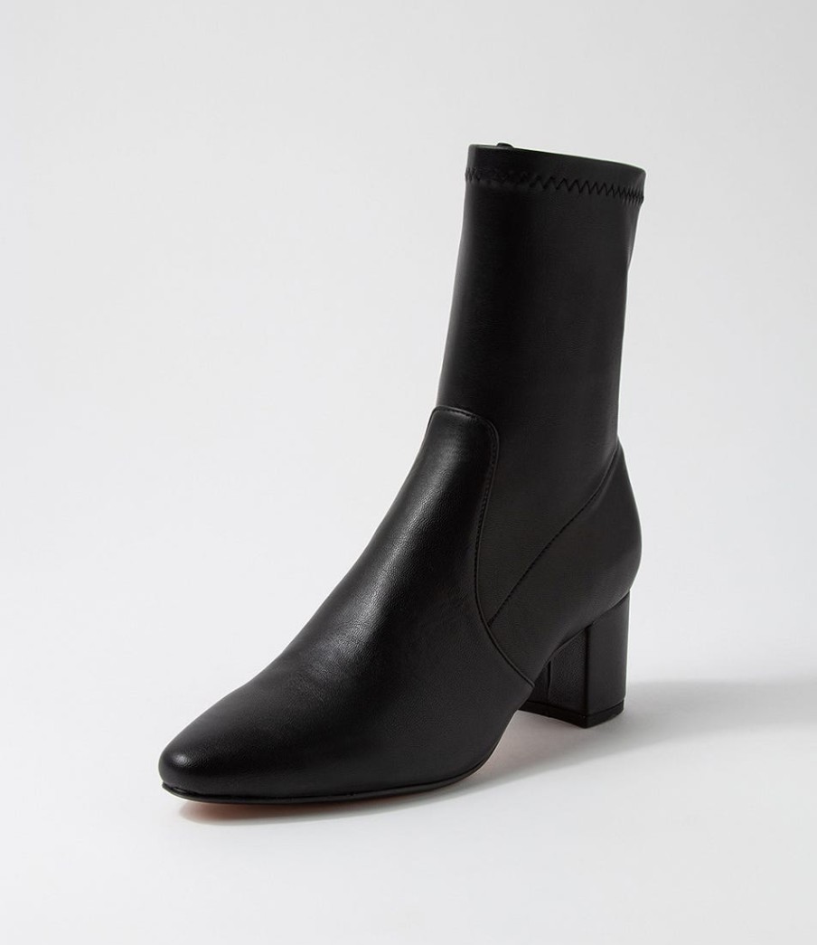 DIANA FERRARI Linta Black Stretch Ankle Boots | Boots