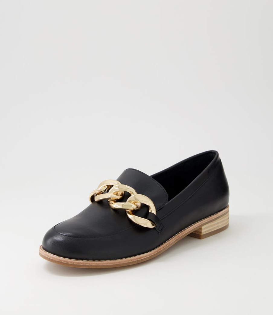 DJANGO & JULIETTE Ampard Black Leather Loafers | Loafers