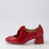 DJANGO & JULIETTE Chiara Dark Red Patent Leather Heels | Heels