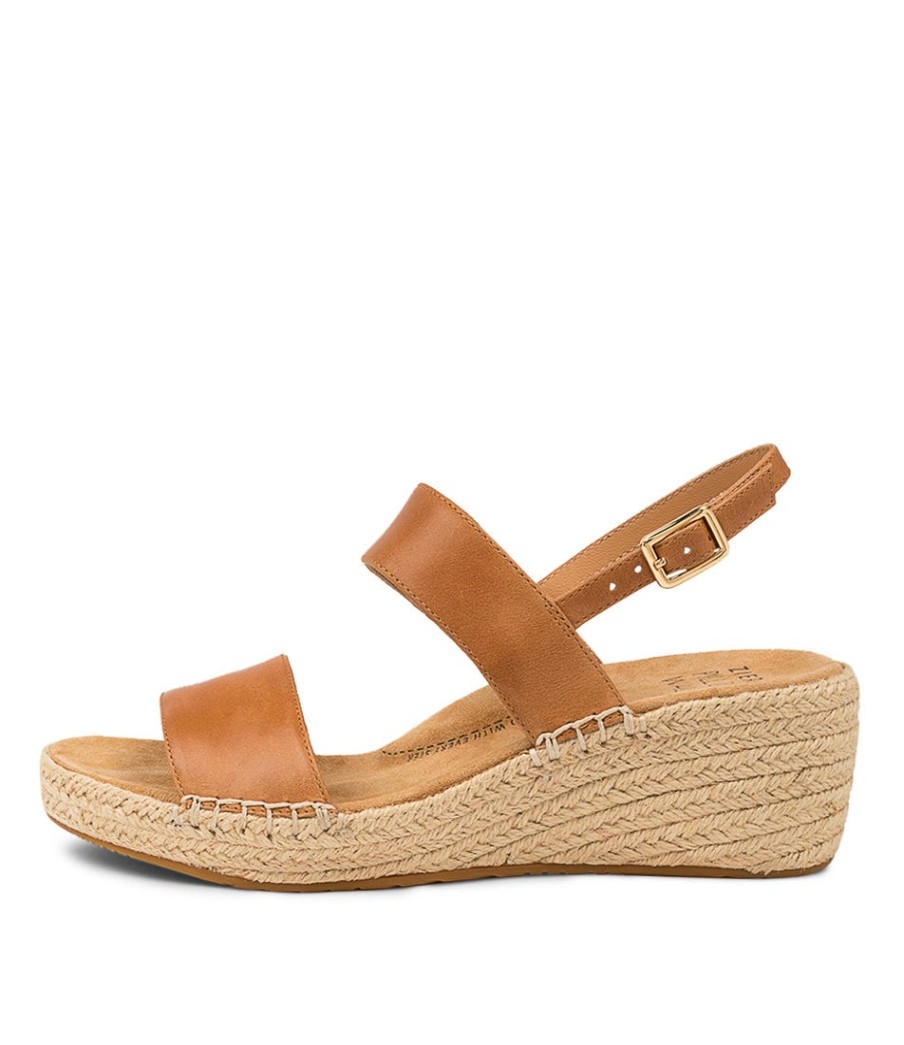 ZIERA Kiarra Xw Zr Tan Leather | Espadrilles