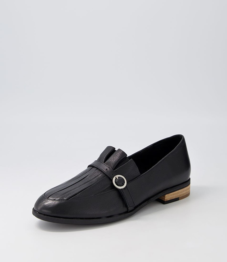 DJANGO & JULIETTE Banzos Black Leather Loafers | Loafers