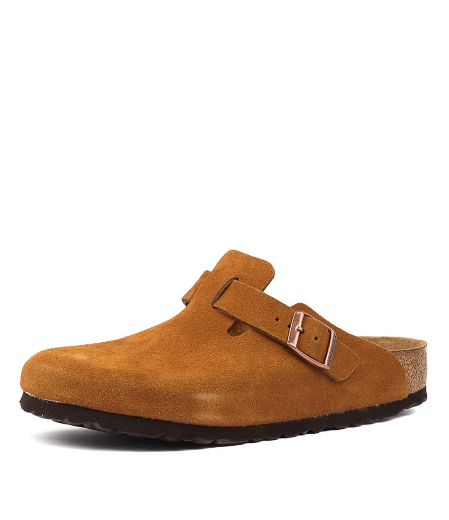 BIRKENSTOCK Boston Sfb Mink Suede | Comfort