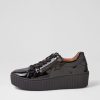 GABOR Carmelia Schwarz Patent Leather Sneakers | Comfort