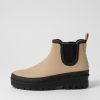 DIANA FERRARI Everlane Taupe Black Gumboot Ankle Boots | Boots