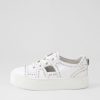 DJANGO & JULIETTE Shedd White Leather Sneakers | Sneakers