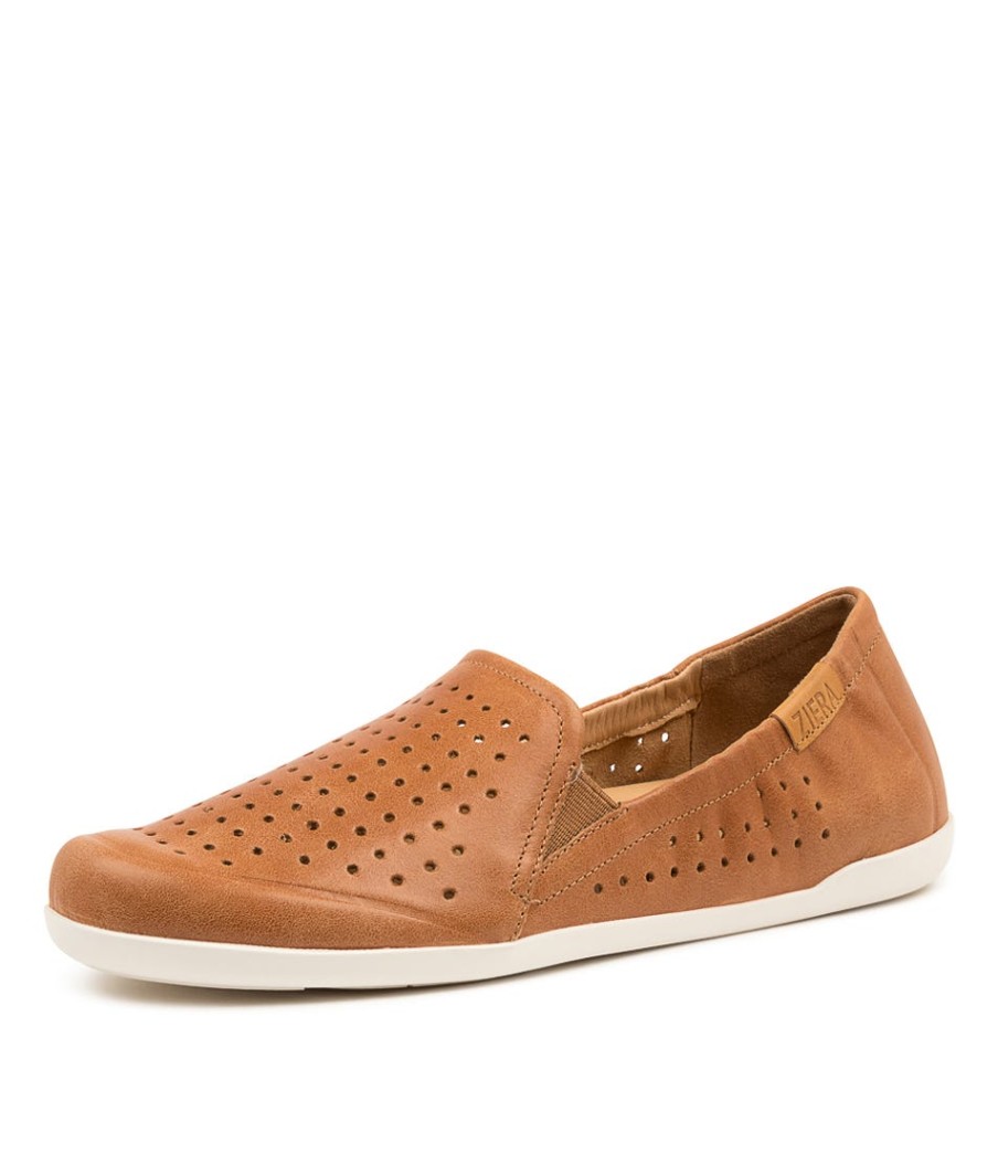 ZIERA Liana W Tan Leather | Loafers