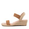 DIANA FERRARI Havan Tan Weave Elastic Espadrilles | Espadrilles