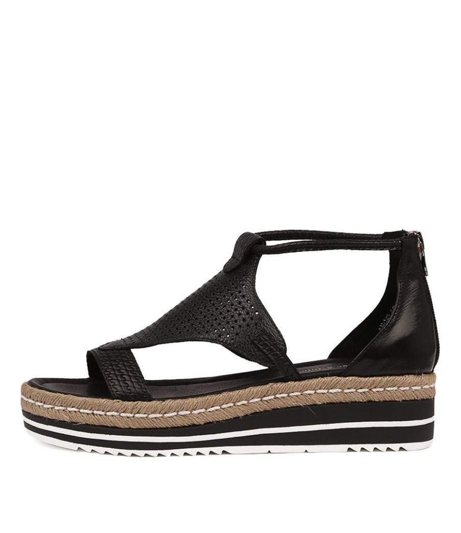 DJANGO & JULIETTE Angelic Black Black Mix | Espadrilles