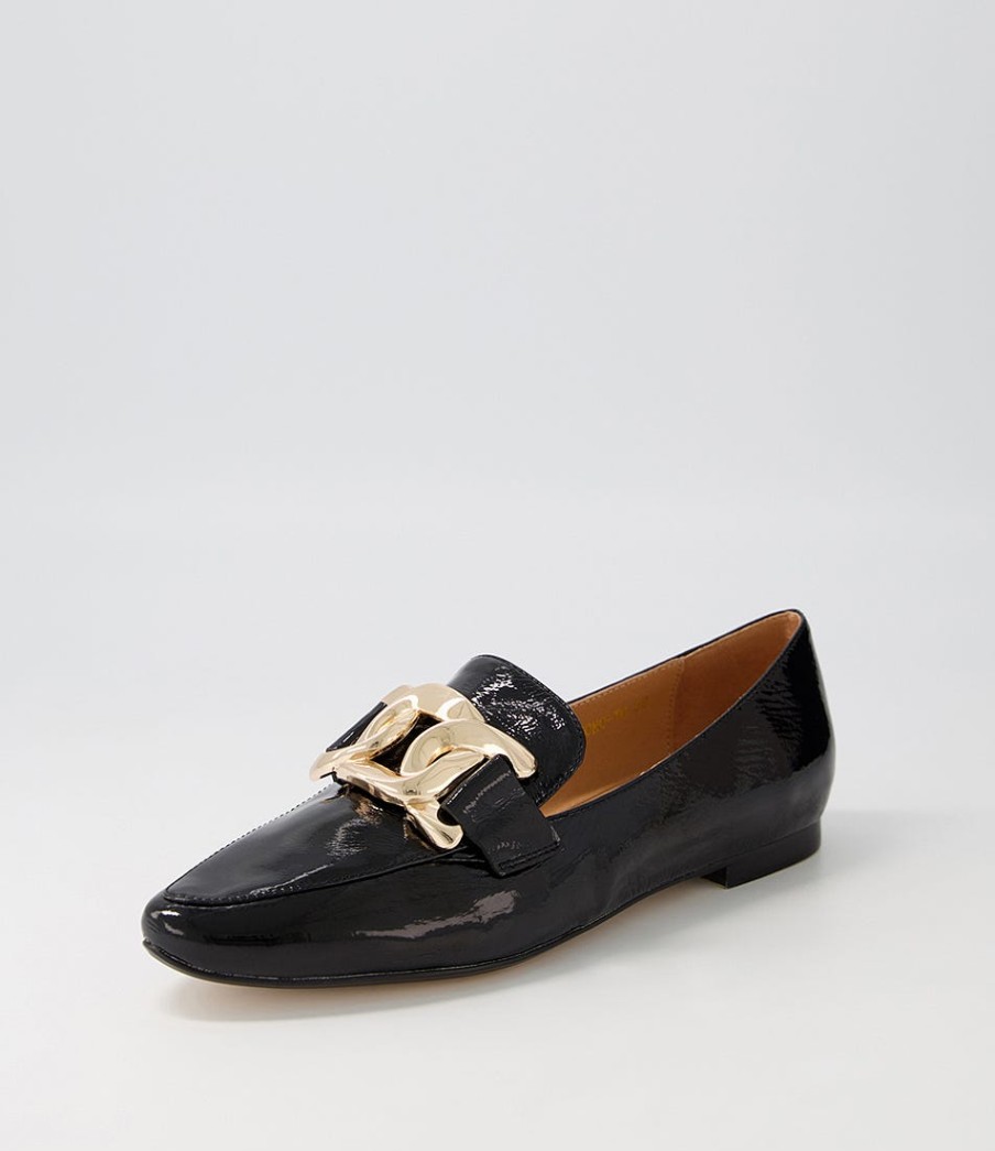 TOP END Socoro Black Patent Leather Loafers | Loafers