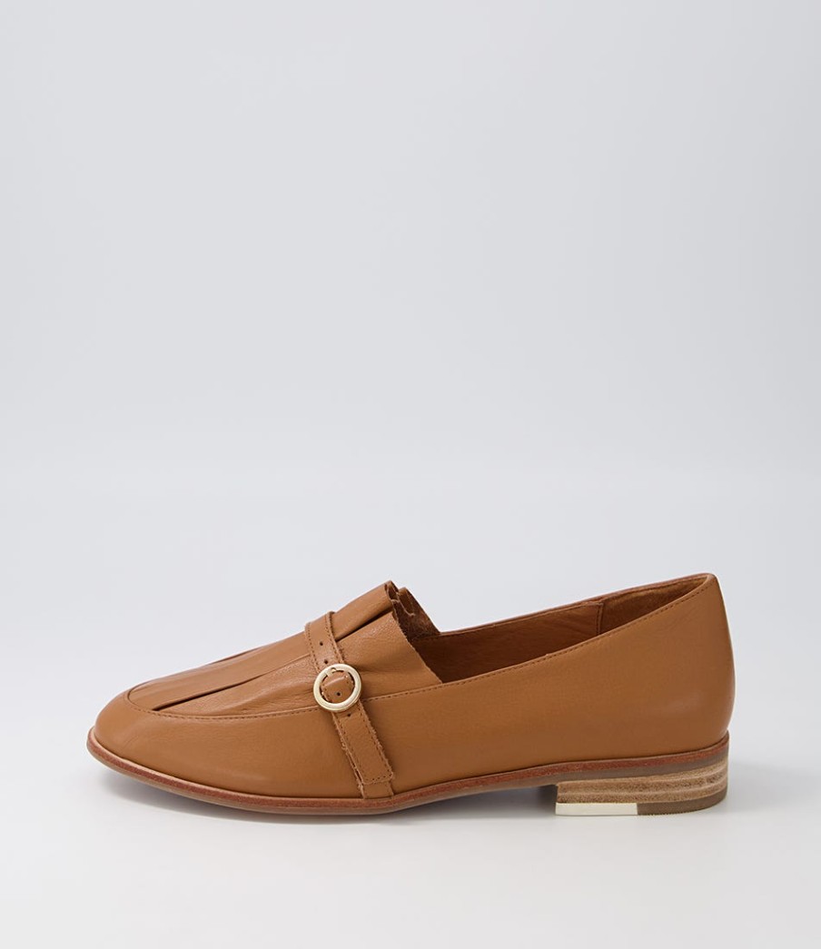 DJANGO & JULIETTE Banzos Dark Tan Leather Loafers | Loafers