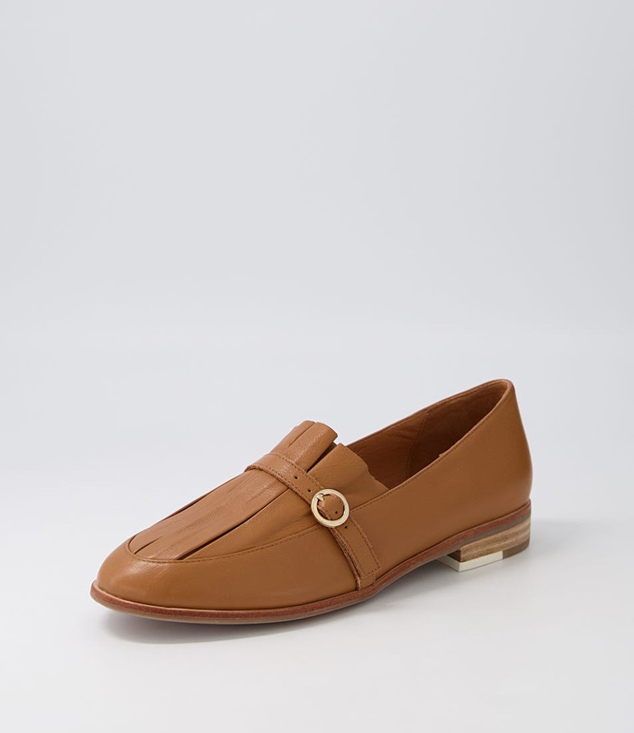 DJANGO & JULIETTE Banzos Dark Tan Leather Loafers | Loafers