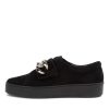 DJANGO & JULIETTE Layan Black Suede Sneakers Bs | Sneakers