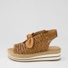 DJANGO & JULIETTE Altona Dark Tan Leather Espadrilles | Espadrilles