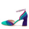 DJANGO & JULIETTE Kimo Purple Multi Leather Heeled Shoes | Heels