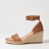 TOP END Gonice Tan Leather Espadrilles | Espadrilles