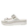 DJANGO & JULIETTE Axel Silver Rope Leather | Espadrilles