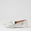 DJANGO & JULIETTE Loukas Silver Scratch Leather Loafers | Loafers