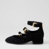 DJANGO & JULIETTE Voslo Black Suede Heels | Flats