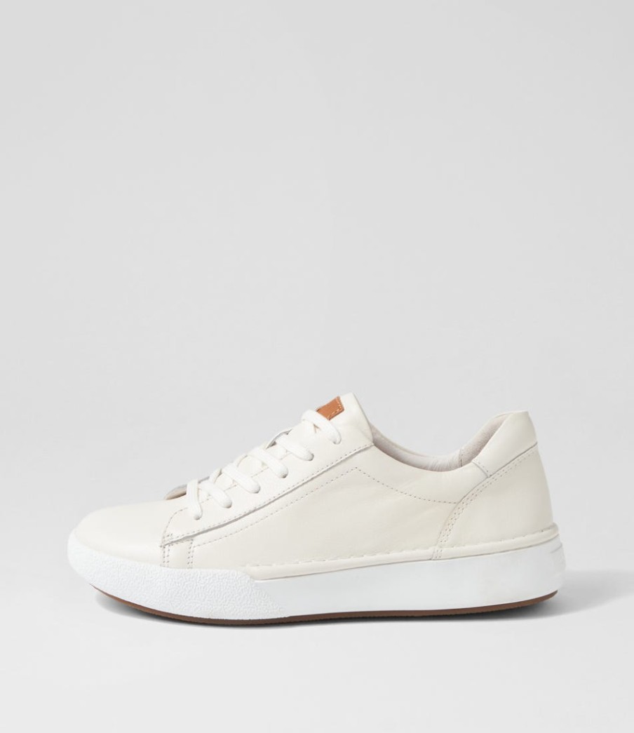 JOSEF SEIBEL Claire 01 Weiss Leather Sneakers | Comfort