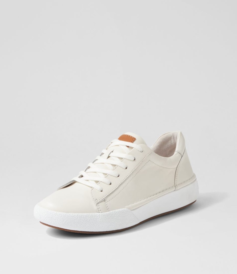 JOSEF SEIBEL Claire 01 Weiss Leather Sneakers | Comfort