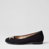 ARA Sardinia 14 Schwarz Suede Ballet Flats | Comfort