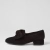 DJANGO & JULIETTE Varva Black Suede Heels | Loafers