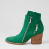 DJANGO & JULIETTE Klues New Emerald Suede Ankle Boots | Boots