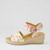 ZIERA Kraig Xw Multi Palms Leather Sandals | Espadrilles