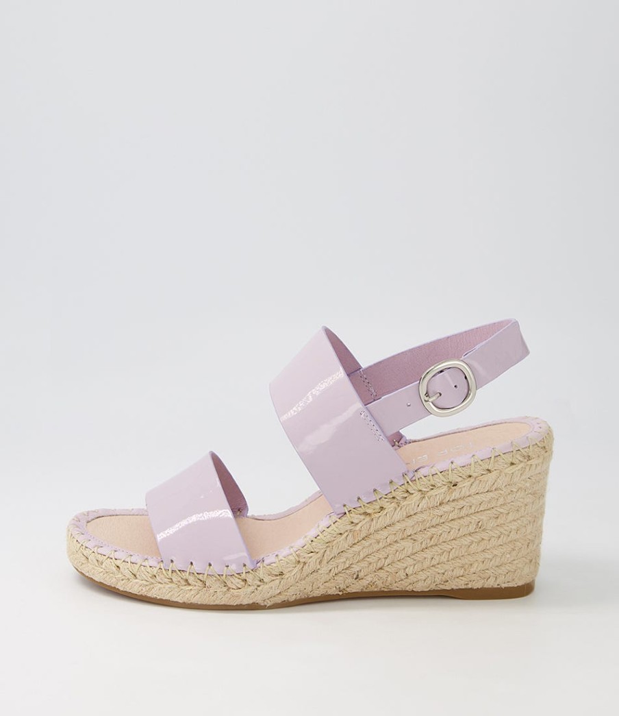 TOP END Gaga Lilac Patent Leather Espadrilles | Espadrilles