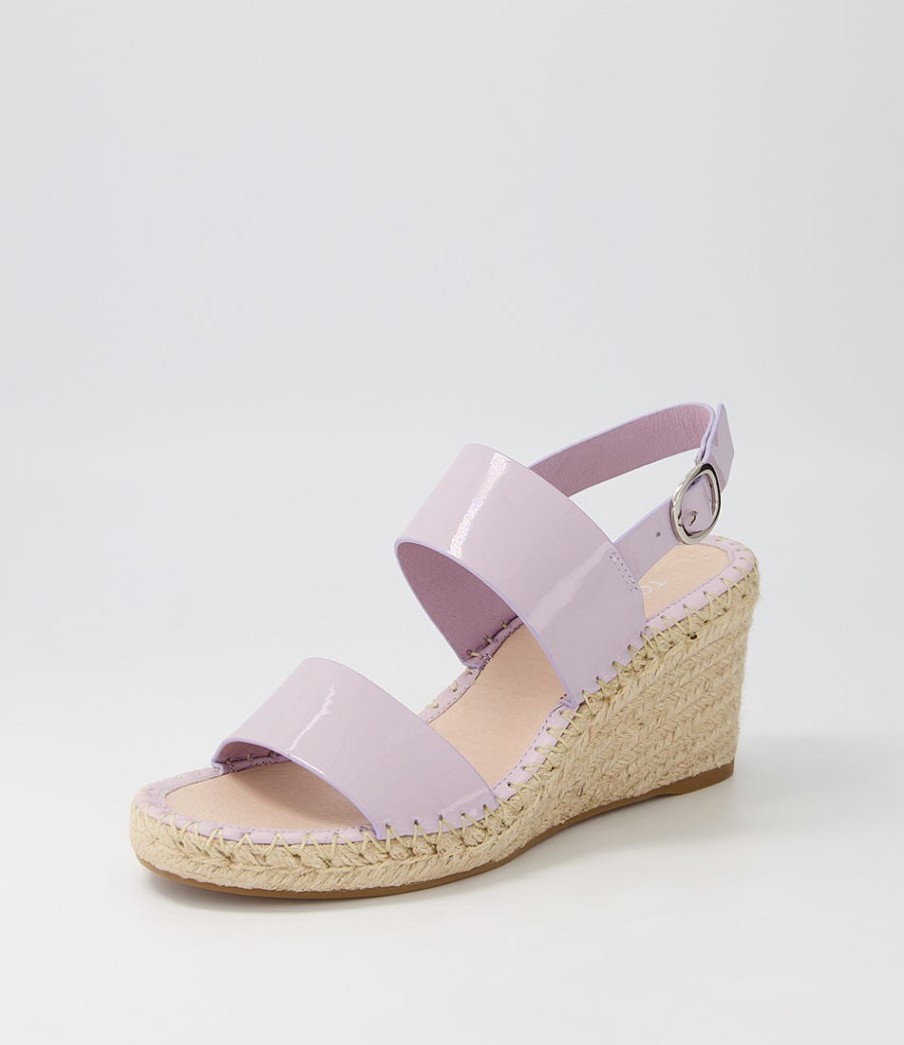 TOP END Gaga Lilac Patent Leather Espadrilles | Espadrilles