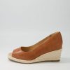 ZIERA Whispa W Tan Leather Espadrilles | Espadrilles