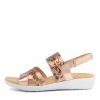 ZIERA Udith W Rose Gold Floral | Wedges