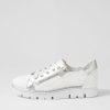 TOP END Elos White Silver Leather Sneakers | Sneakers