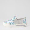 ZIERA Adela W Blue Silver Cut Leather Sneakers | Sneakers