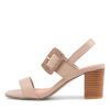 DJANGO & JULIETTE Peace Cafe Leather Buckle Sandals | Heels