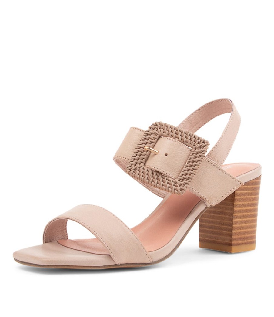 DJANGO & JULIETTE Peace Cafe Leather Buckle Sandals | Heels