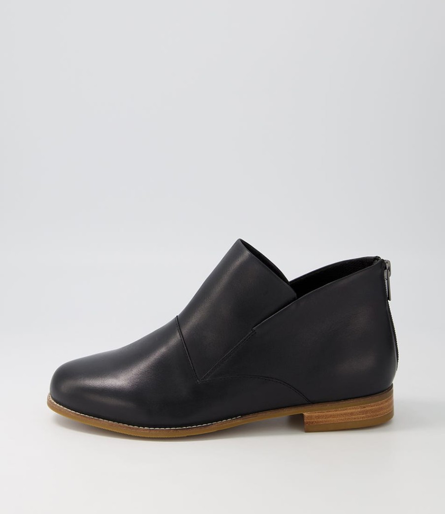 ZIERA Thiem Xf Black Leather Ankle Boots | Boots