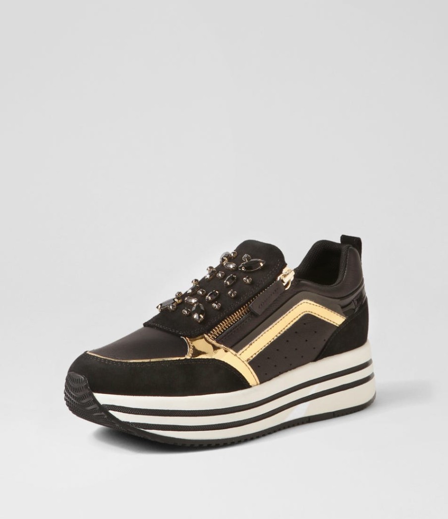 GEOX D Kency B Black Suede Leather Sneakers | Comfort