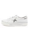 DJANGO & JULIETTE Fonno White-Silver Leathr | Sneakers