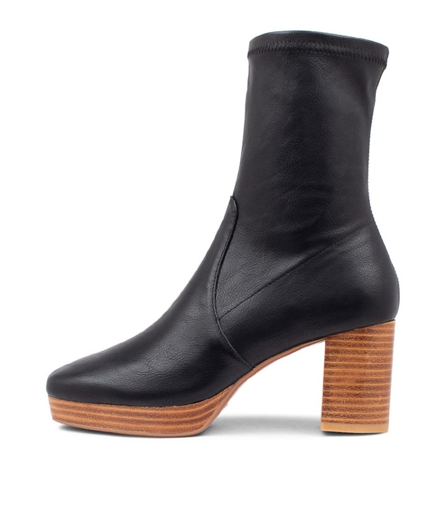 MOLLINI Brave Black Stretch Ankle Boots | Boots