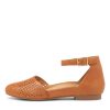 ZIERA Camay Xf Tan Leather Flat Shoes | Flats