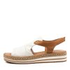 DJANGO & JULIETTE Alora Lrg White-Dk Tan | Espadrilles