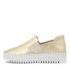 DJANGO & JULIETTE Becca Gold Croco Leather Sneakers Ws | Sneakers