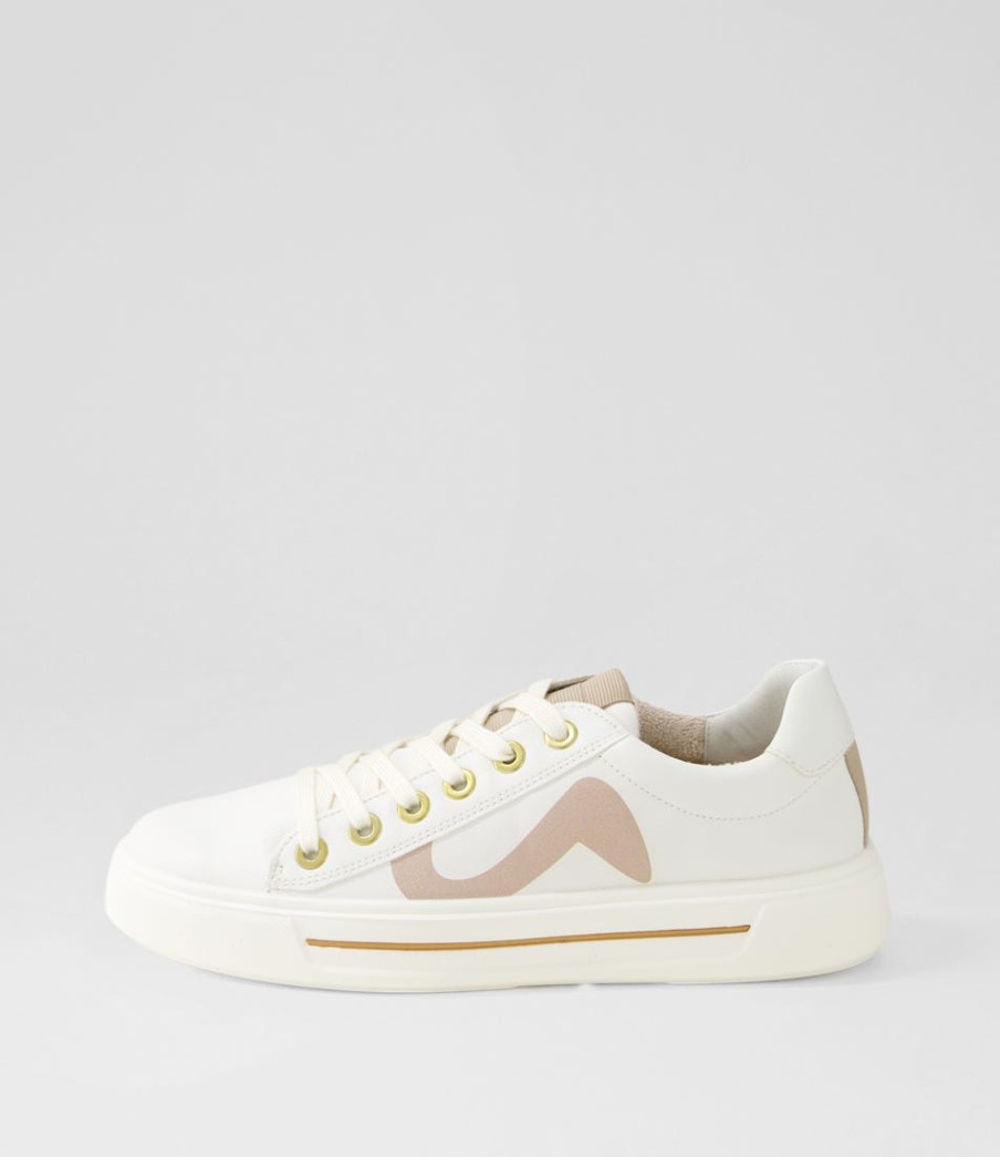 ARA Courtyard 402 Weiss Sand Leather Sneakers | Comfort